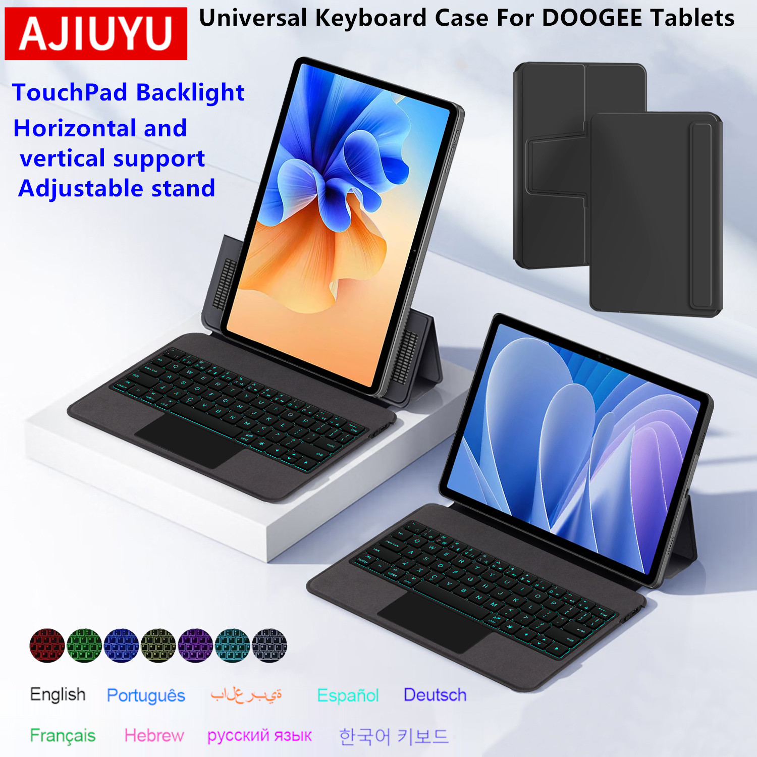 Tablet Accessories Keyboard - Клавиатура с сенсорной панелью AJIUYU для