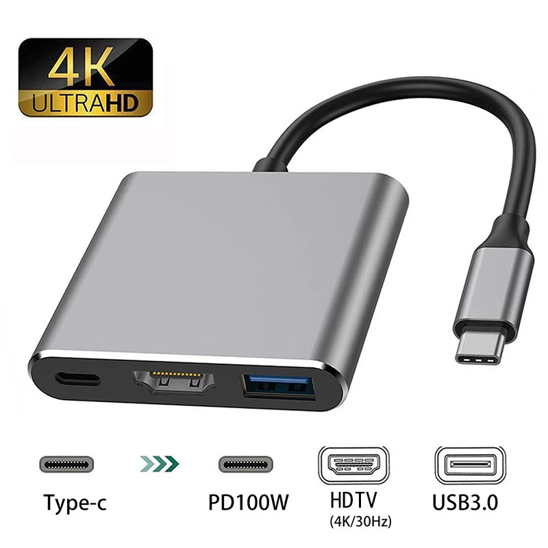 Hdmi Adapter Tablet - Кабель-переходник USB-C на HDMI 3-в-1, USB