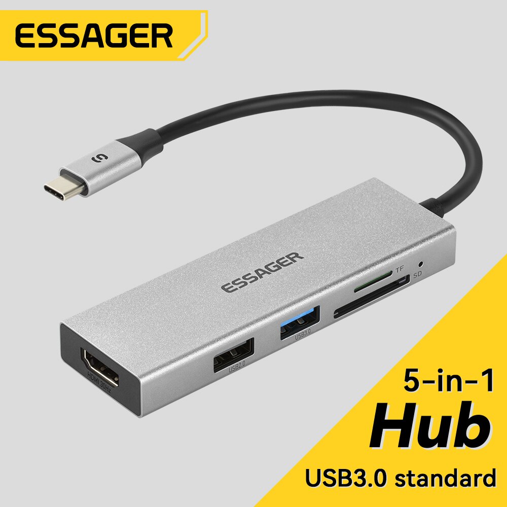Hdmi Adapter Tablet - Essager 5 в 1 USB C