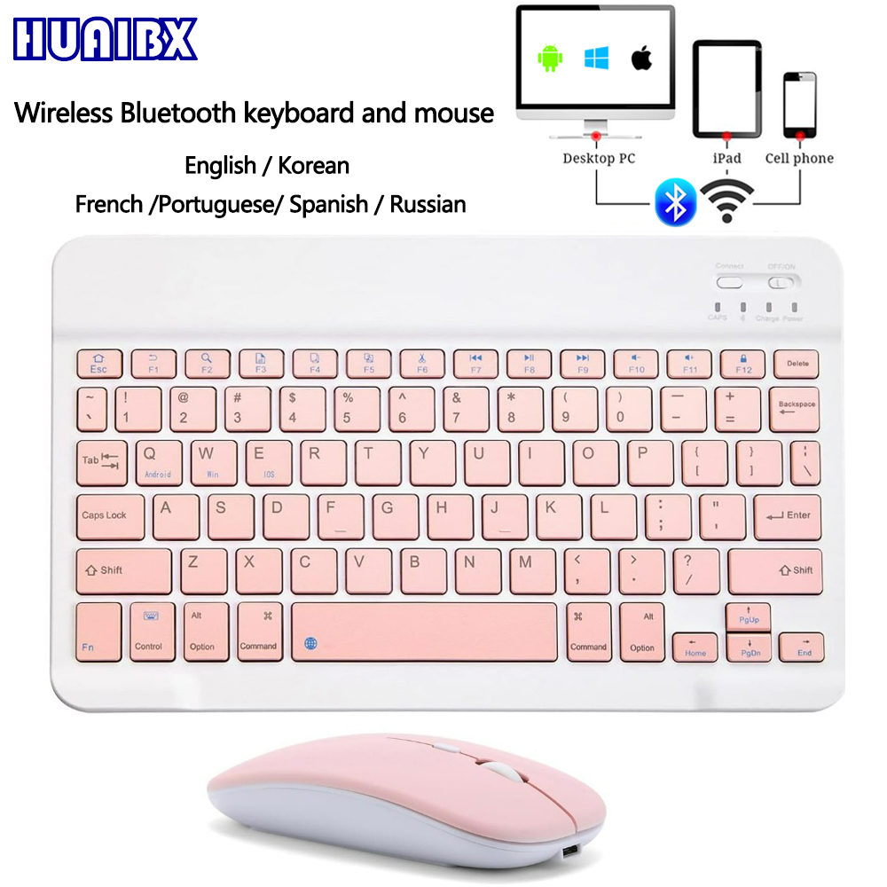 Tablet Accessories Keyboard - 10-дюймовая беспроводная мини-клавиатура Bluetooth для iPad,