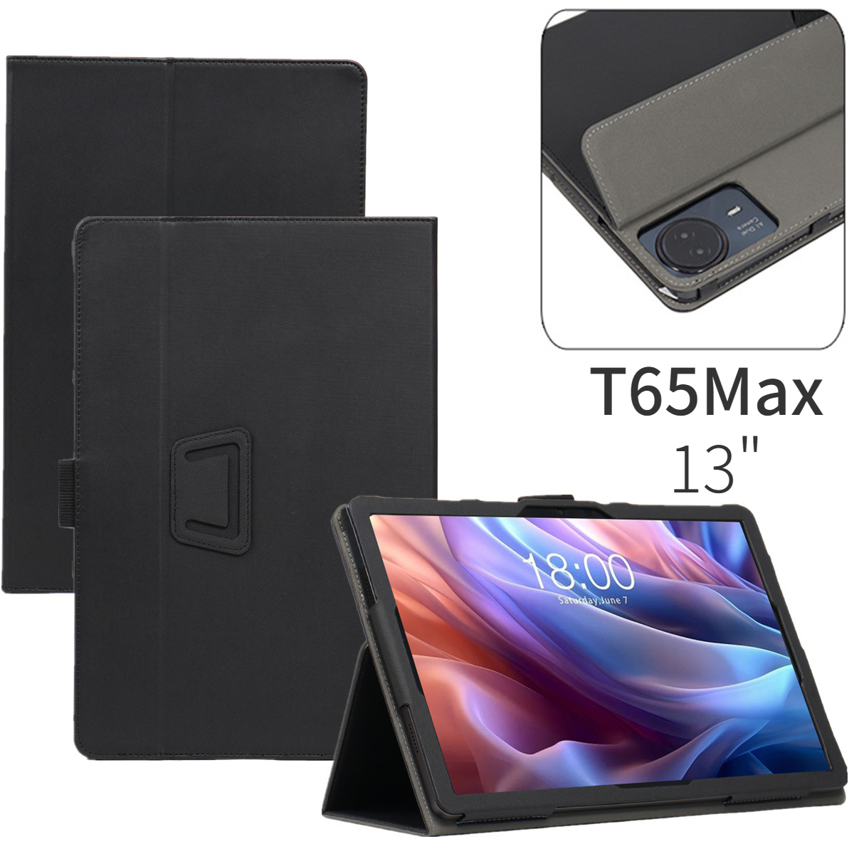 Teclast Tablet Accessories - Умный чехол-книжка из искусственной кожи для