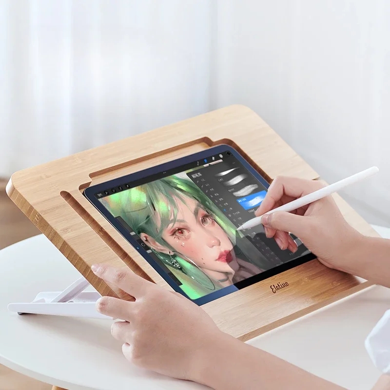Tablet Drawing Accessories - Деревянная настольная подставка для планшета, 12,9
