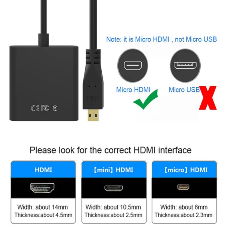 Разъем Micro HDMI-VGA Видеокаб – обзор и цена Hdmi Adapter Tablet