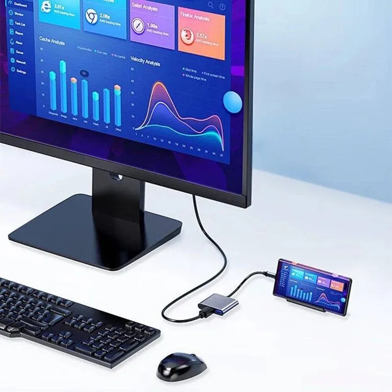 USB C-концентратор 3в1 Type C  – обзор и цена Hdmi Adapter Tablet