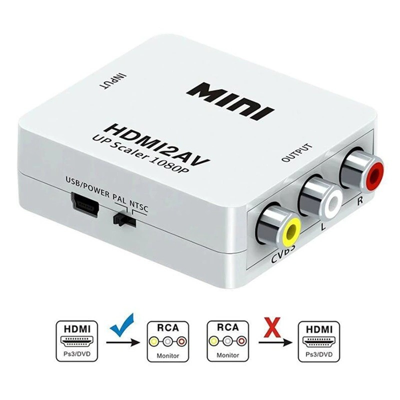 Конвертер HDMI в AV RCA 1080P, – обзор и цена Hdmi Adapter Tablet