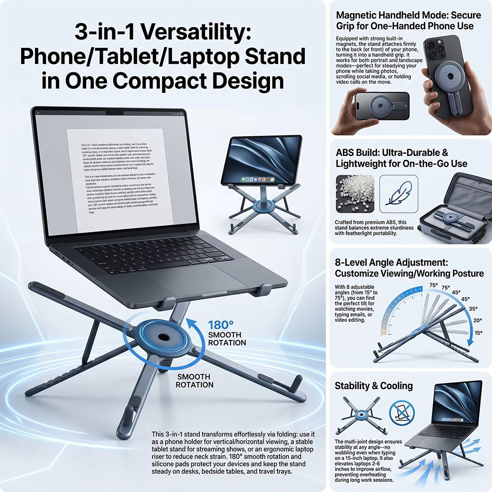 Портативный магнитный держател – обзор и цена Tablet Holder Accessories